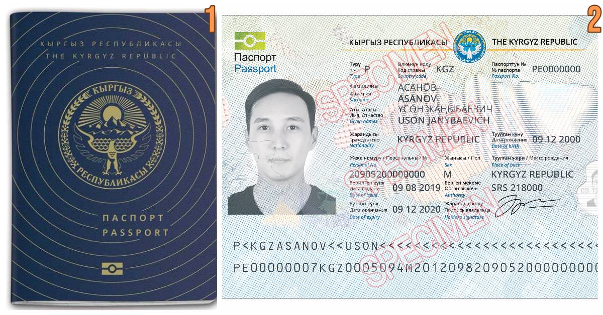 Киргизия, паспорт нового образца